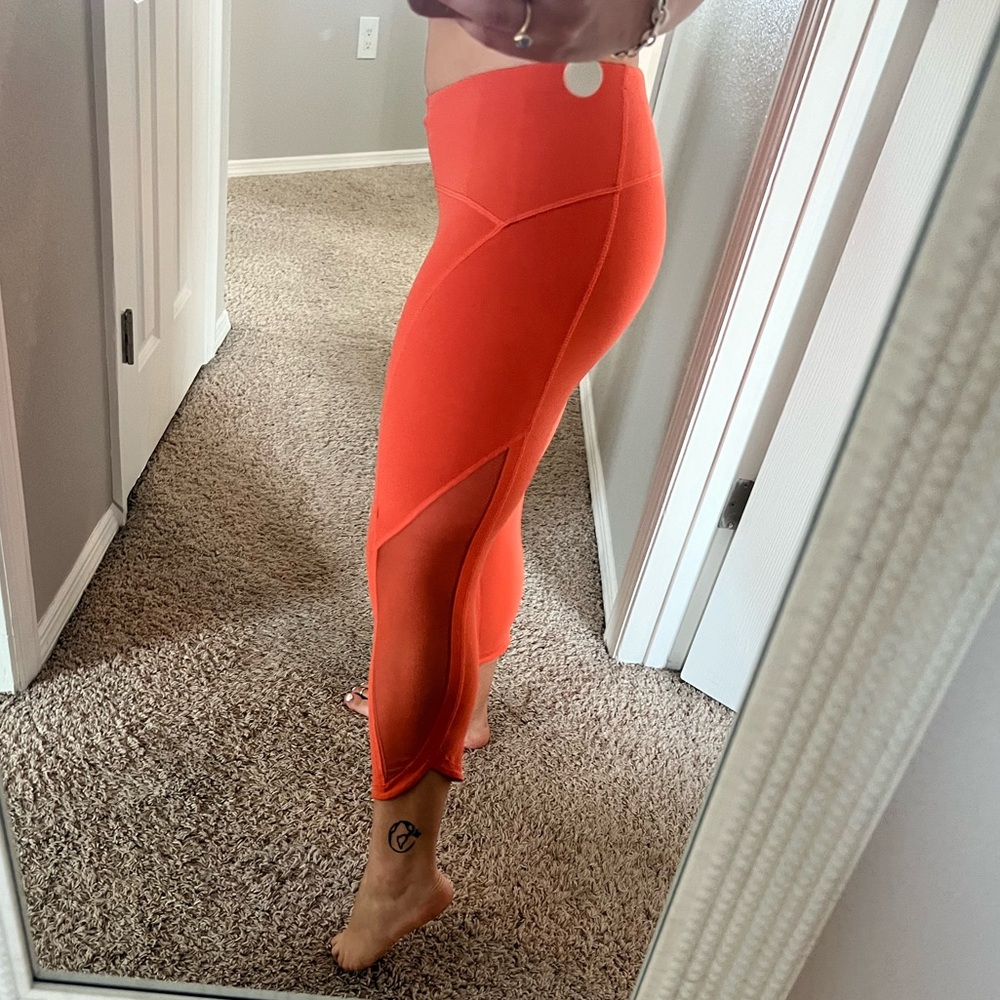 Orange Lululemon leggings